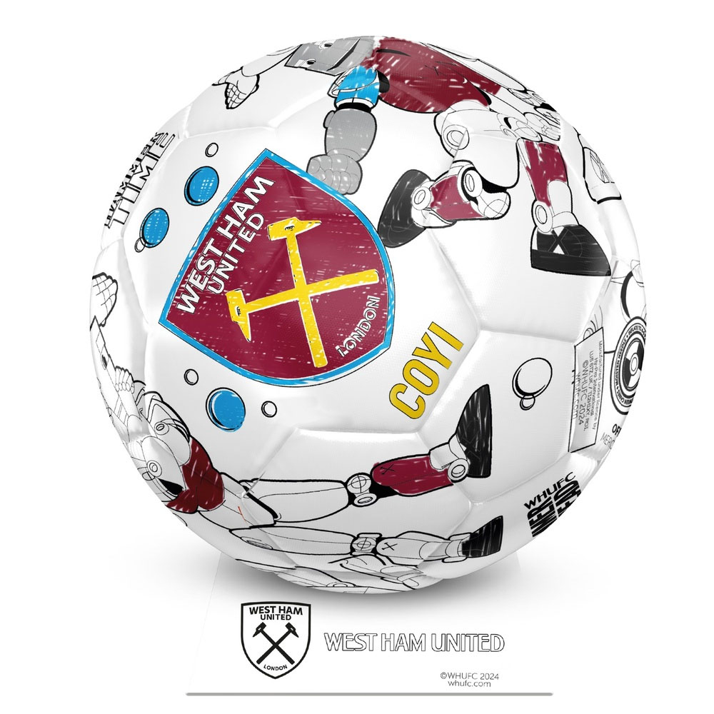West Ham United fotbalový míč Colour - size 2