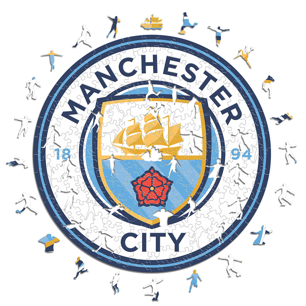 Manchester City dřevěné puzzle Crest 150 pcs
