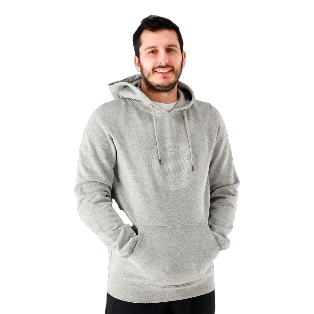 Bayern Mnichov pánská mikina s kapucí Essential grey