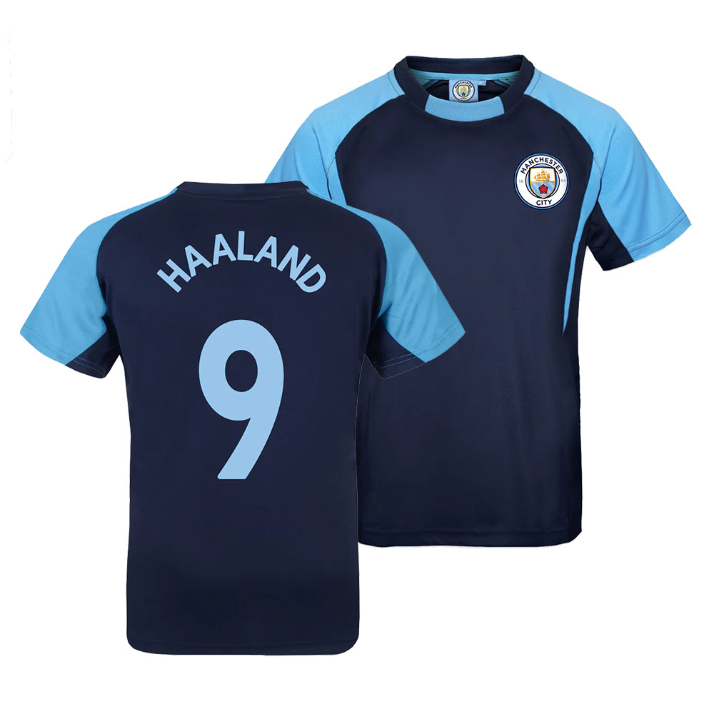 Manchester City dětský fotbalový dres Navy Haaland