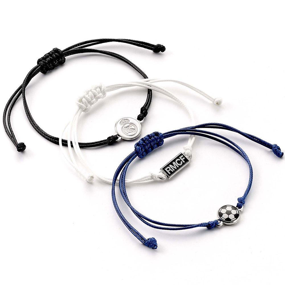 Real Madrid sada 3 náramků Friendship Bracelet