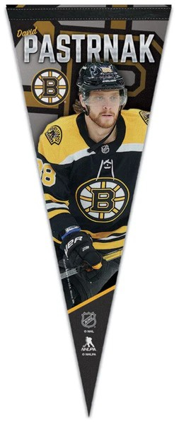 Boston Bruins vlajka David Pastrnak Premium Pennant