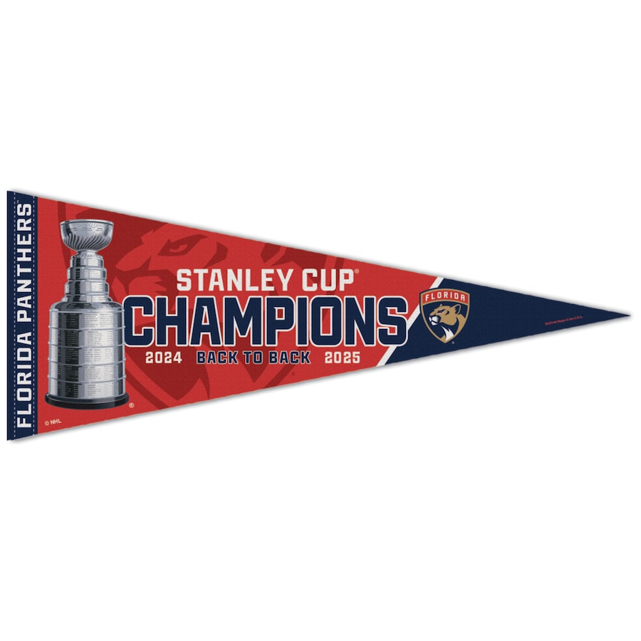 Florida Panthers vlaječka 2025 WinCraft Back-To-Back Stanley Cup Champions Premium
