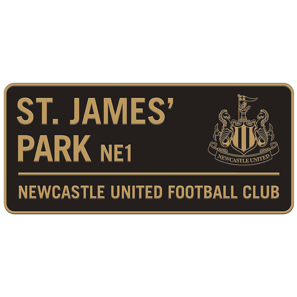 Newcastle United cedule na zeď Two Tone Street