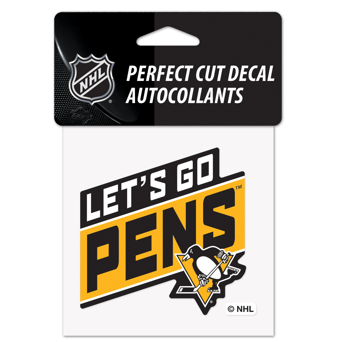 Pittsburgh Penguins samolepka Perfect Cut Decal SLOGAN
