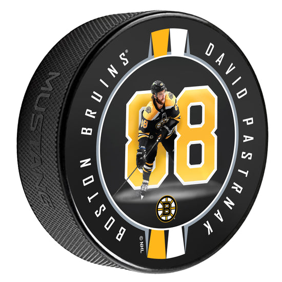 Boston Bruins puk David Pastrňák #88 Breakout Ribbon