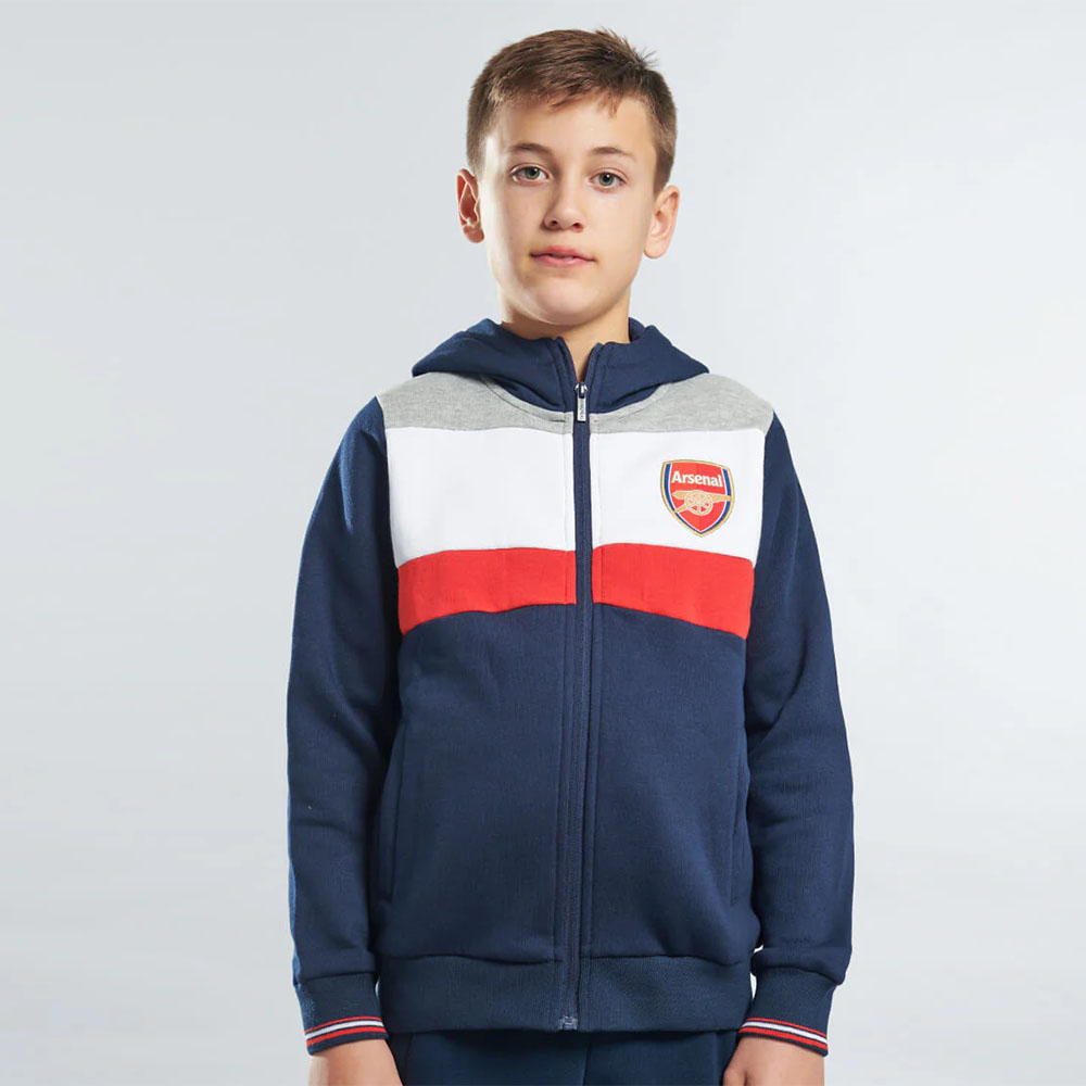FC Arsenal dětská mikina s kapucí Full Zip colour