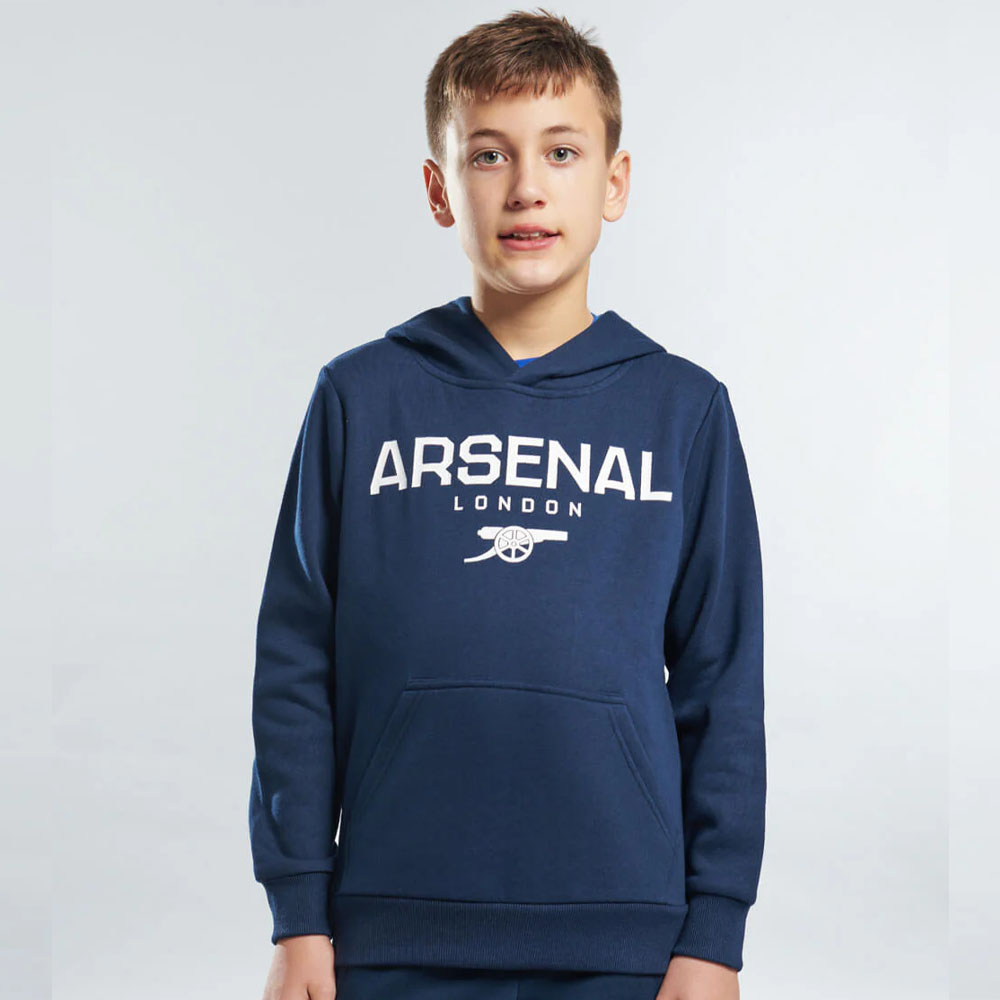 FC Arsenal dětská mikina s kapucí Logo navy