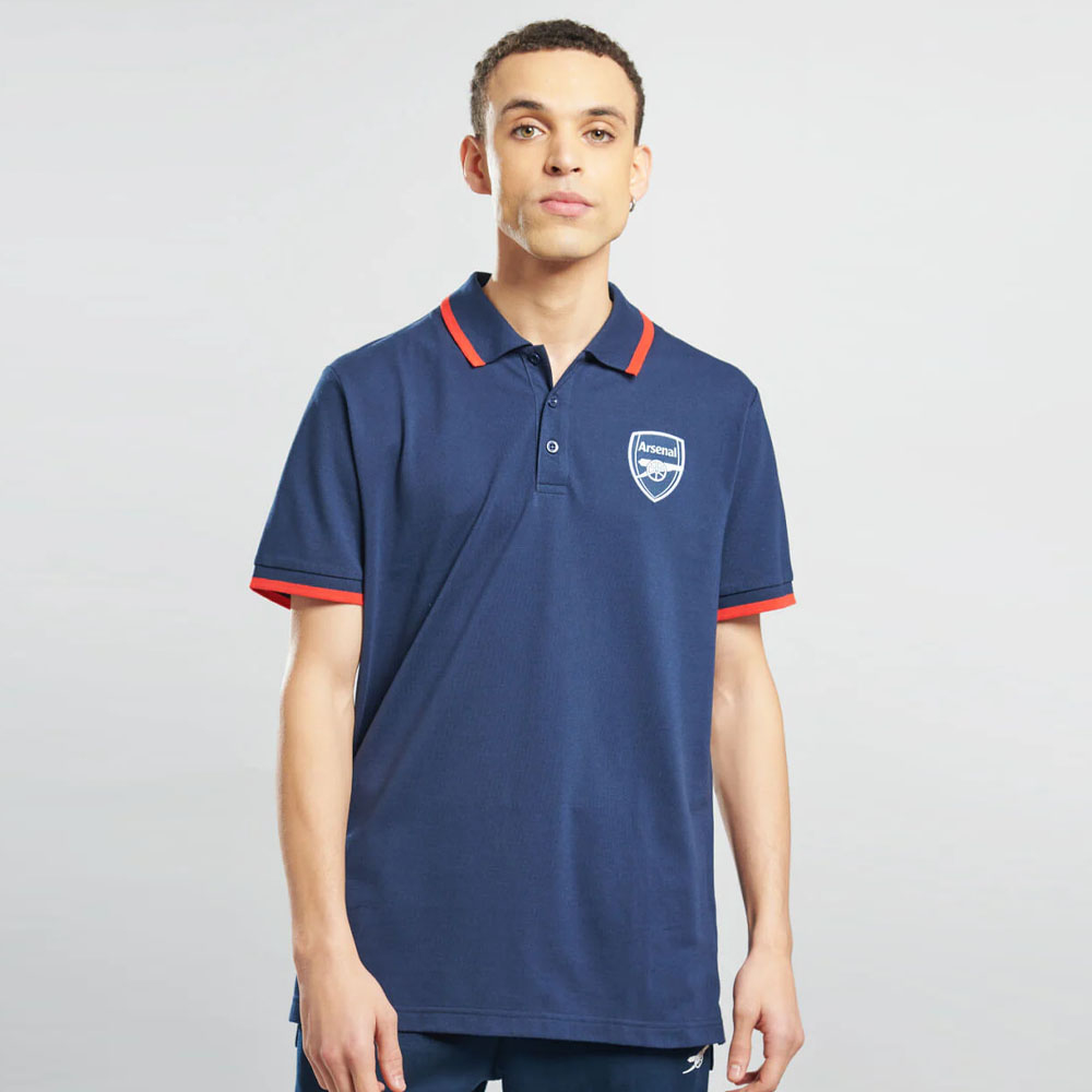 FC Arsenal pánské polo tričko Logo Tipped navy