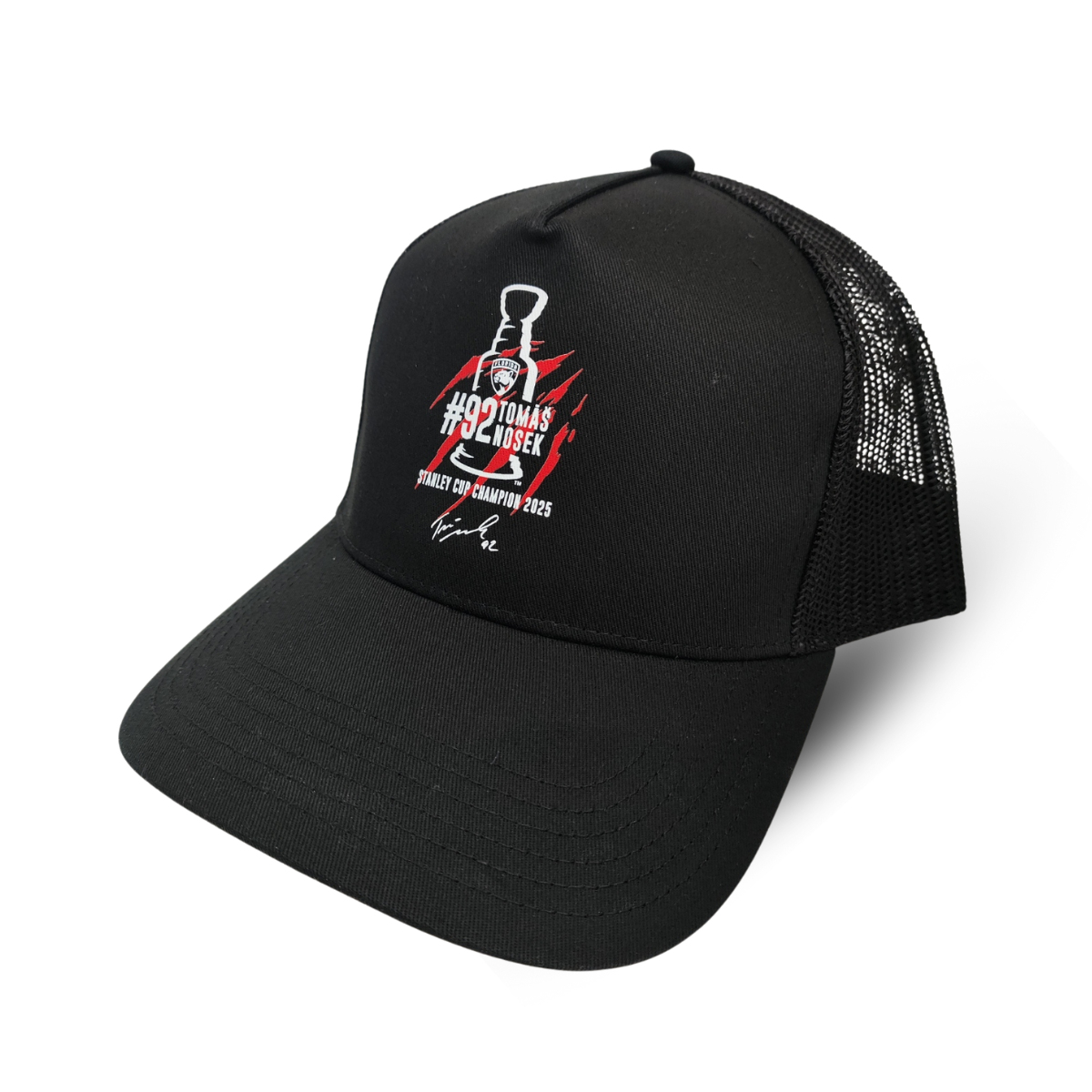 Florida Panthers čepice baseballová kšiltovka Tomáš Nosek #92 Stanley Cup Champion 2025 black