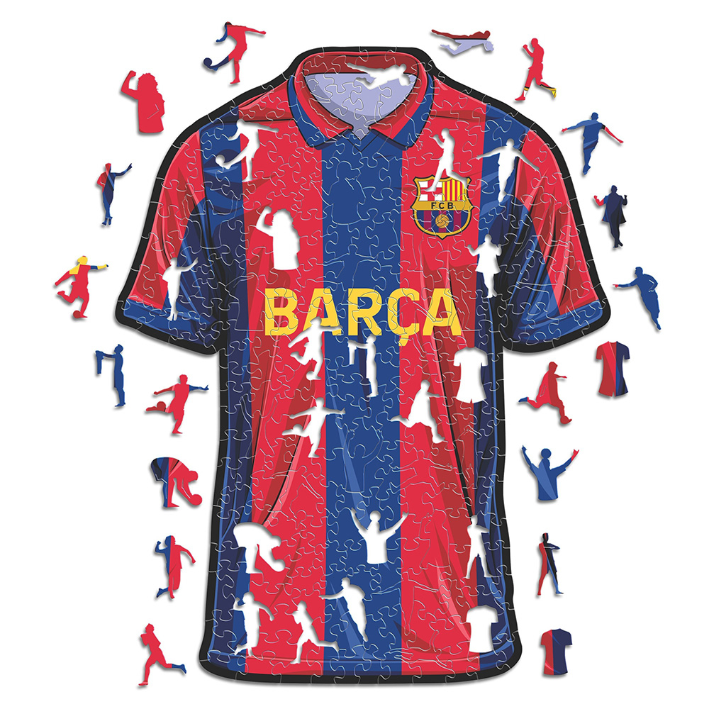 FC Barcelona dřevěné puzzle Jersey 150 pcs