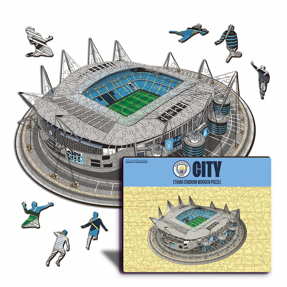 Manchester City dřevěné puzzle Etihad Stadium 150 pcs