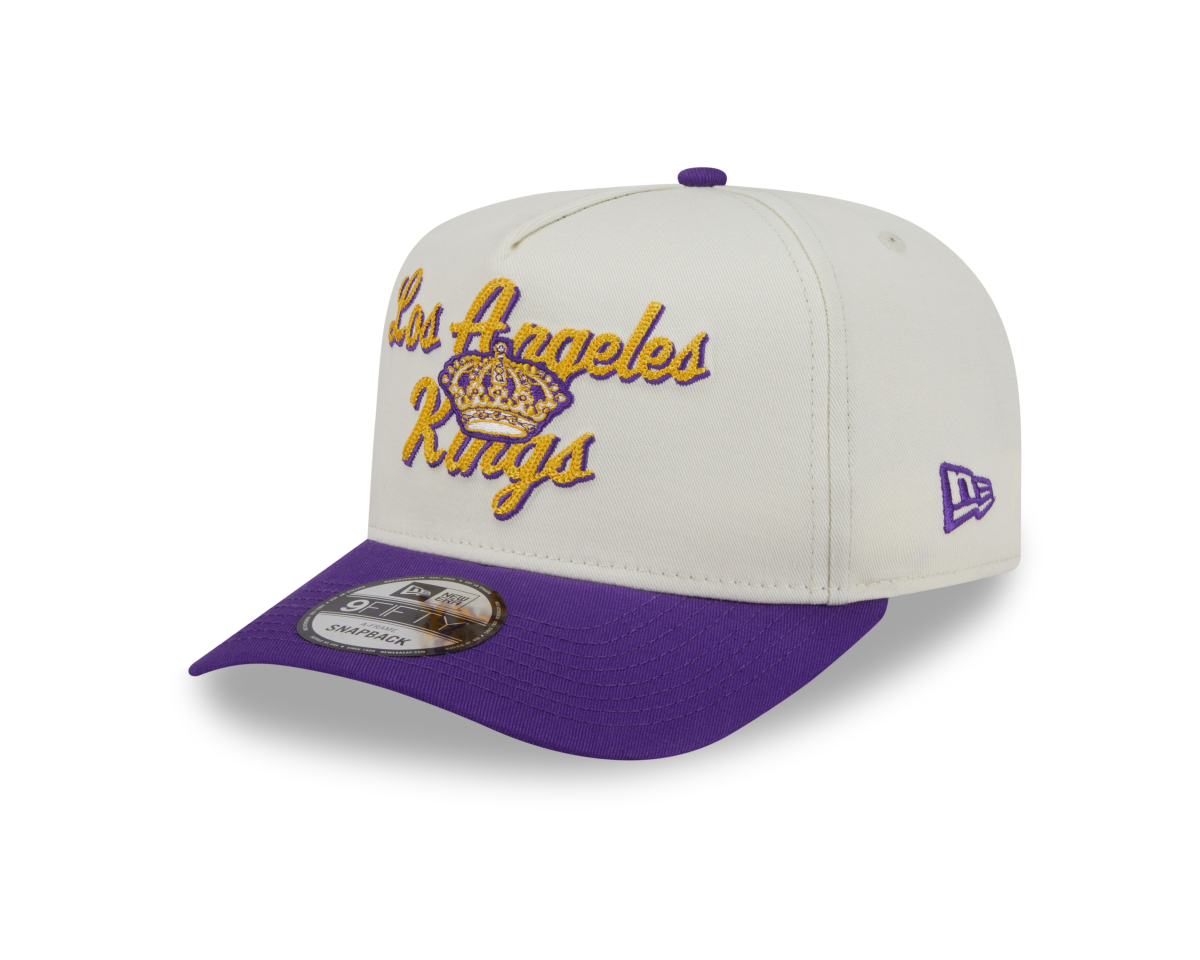 Los Angeles Kings čepice baseballová kšiltovka New Era 950AF Chainstitch white-yellow