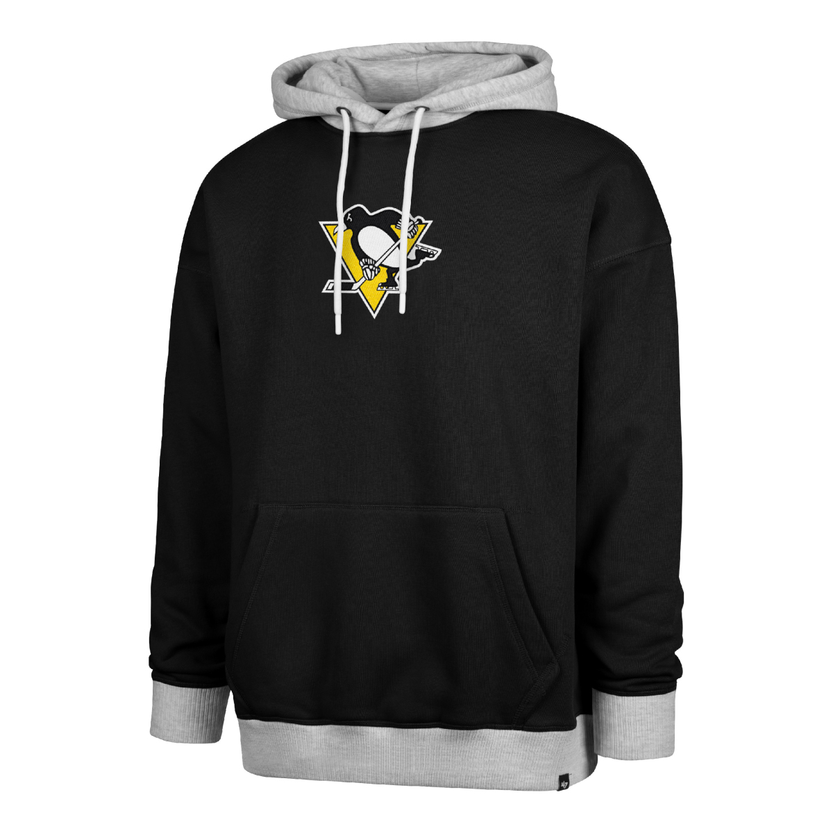 Pittsburgh Penguins pánská mikina s kapucí 47 Patch Drop Shoulder Hood black