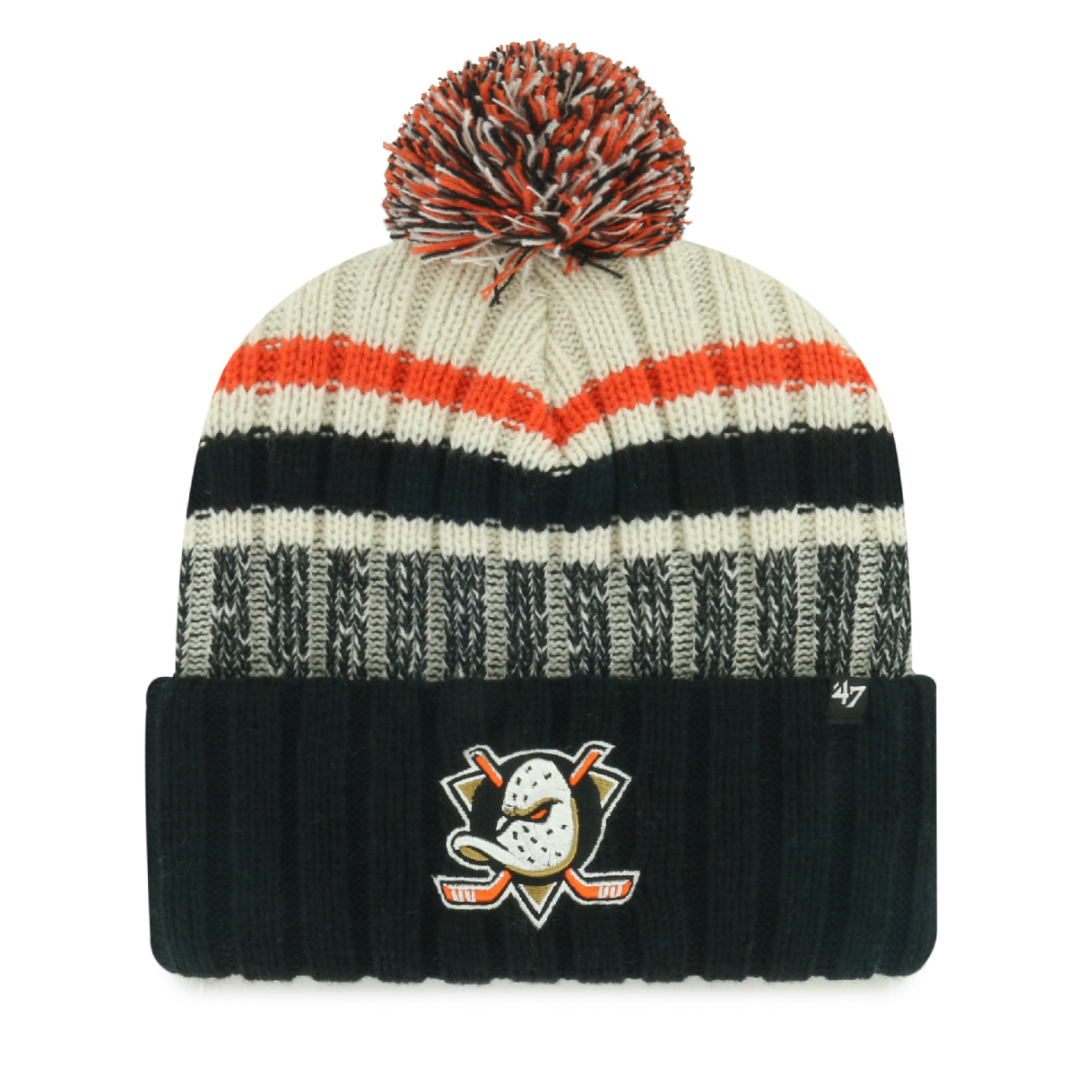 Anaheim Ducks zimní čepice Long Range 47 Cuff Knit Natural