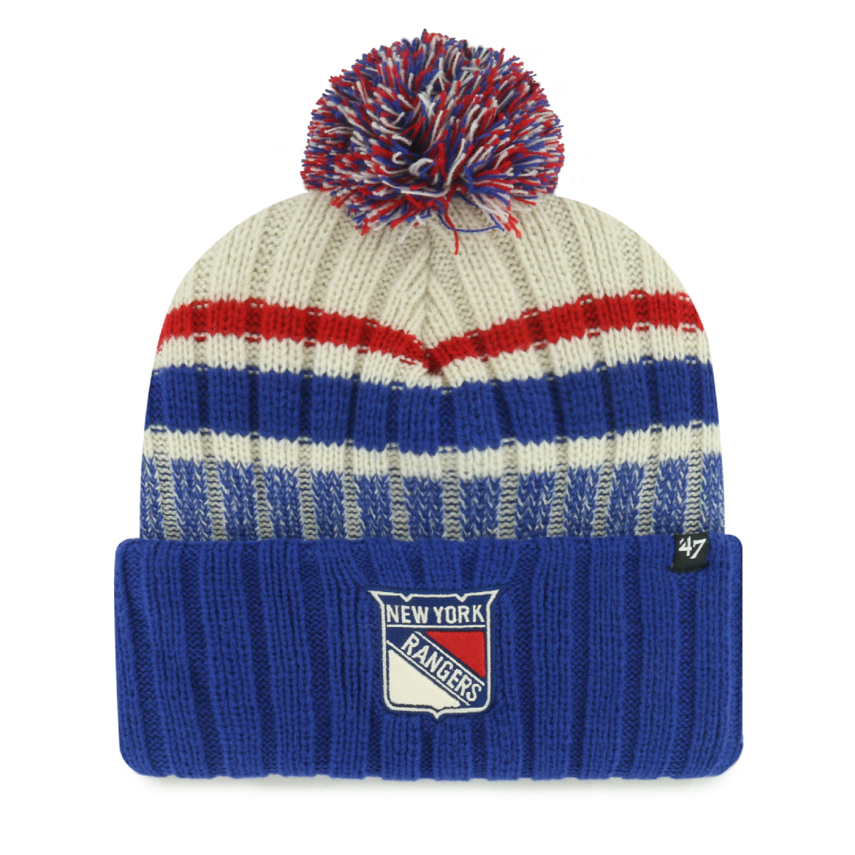 New York Rangers zimní čepice Long Range 47 Cuff Knit Natural