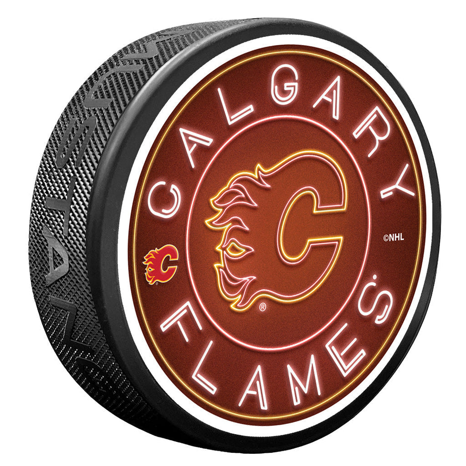 Calgary Flames puk Neon