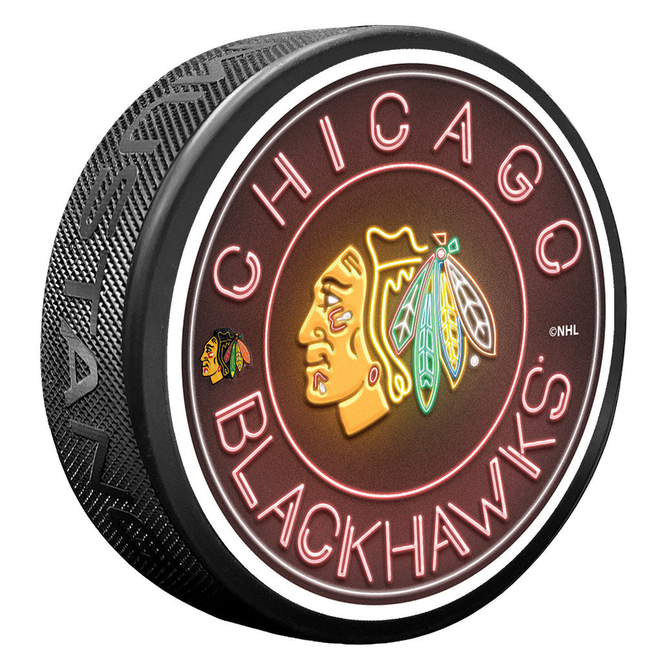 Chicago Blackhawks puk Neon