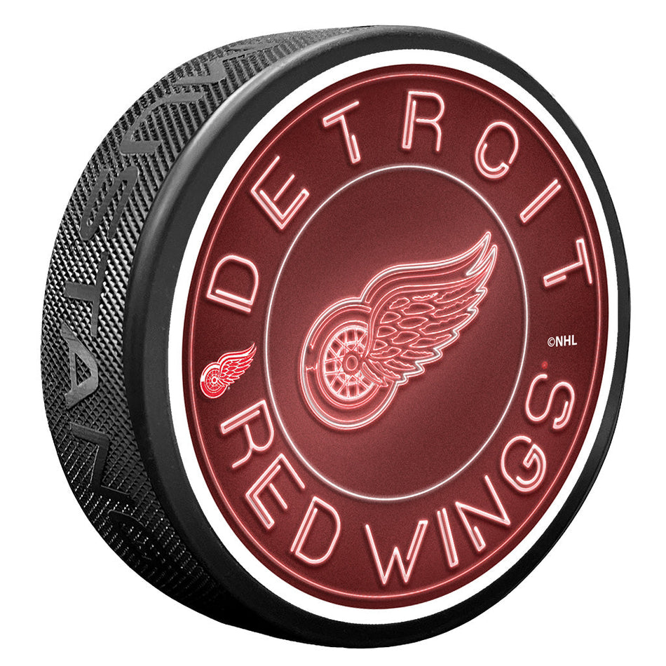Detroit Red Wings puk Neon