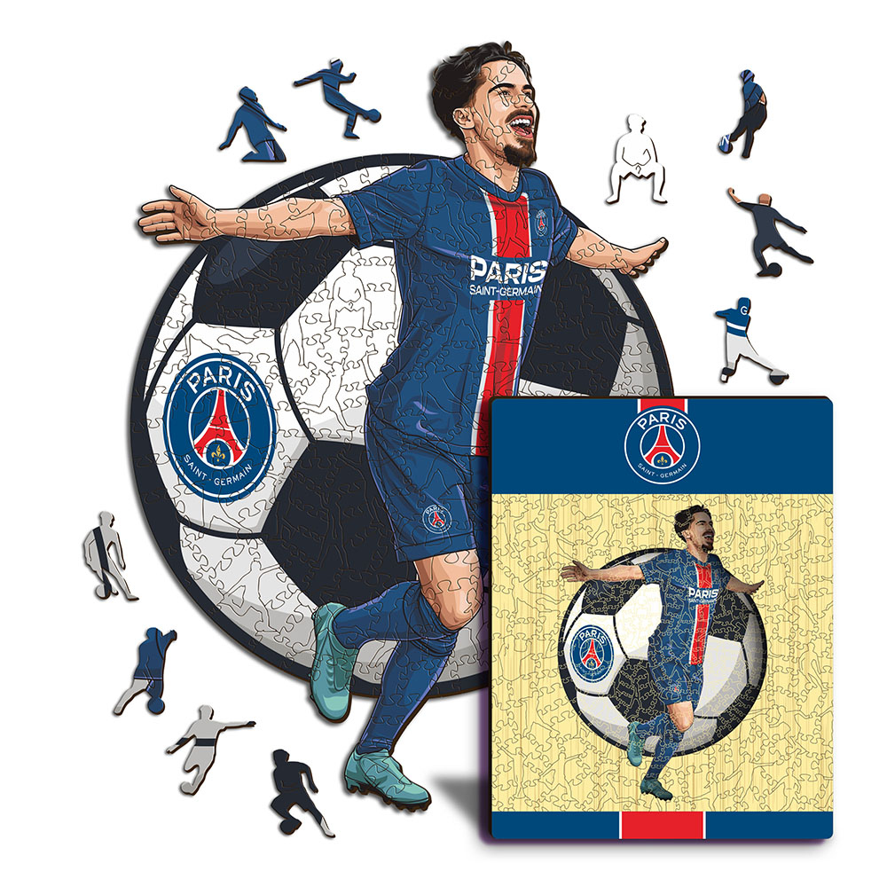 Paris Saint Germain dřevěné puzzle Vitinha 500 pcs