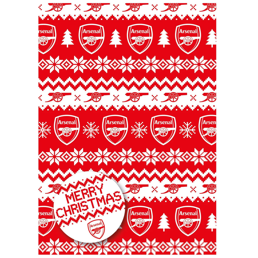 FC Arsenal balící papír Christmas 2 pcs