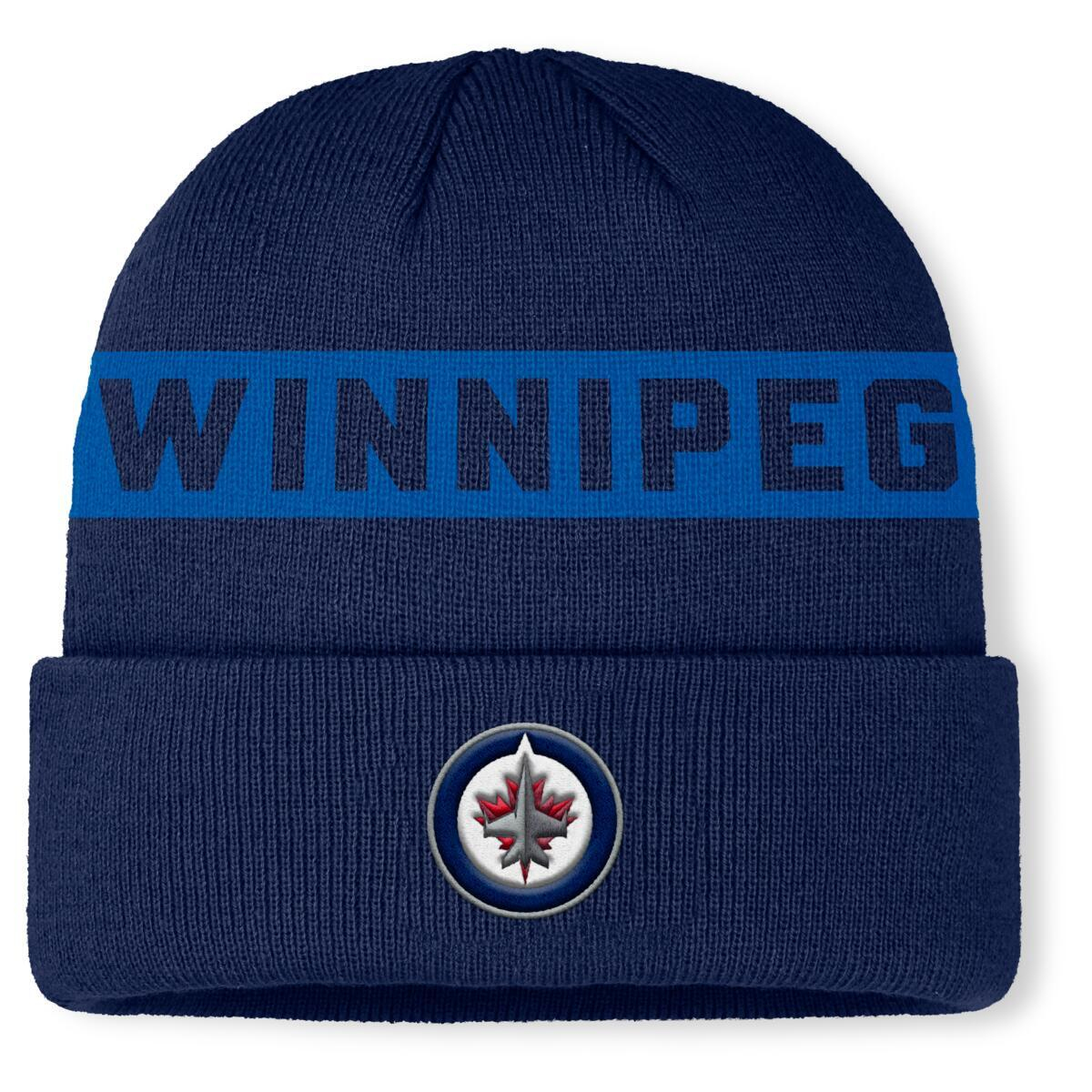 Winnipeg Jets zimní čepice Authentic Pro A/Cap Cuffed inscription