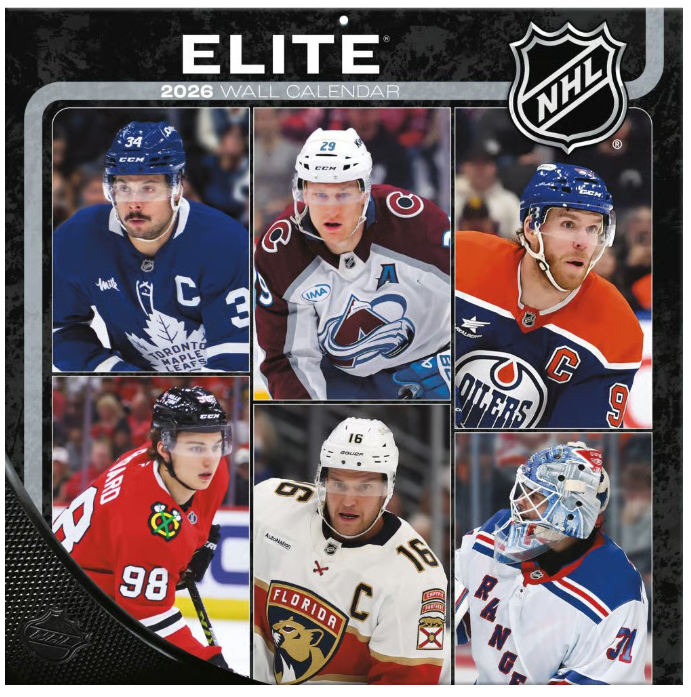NHL produkty kalendář Elite 2026 Wall