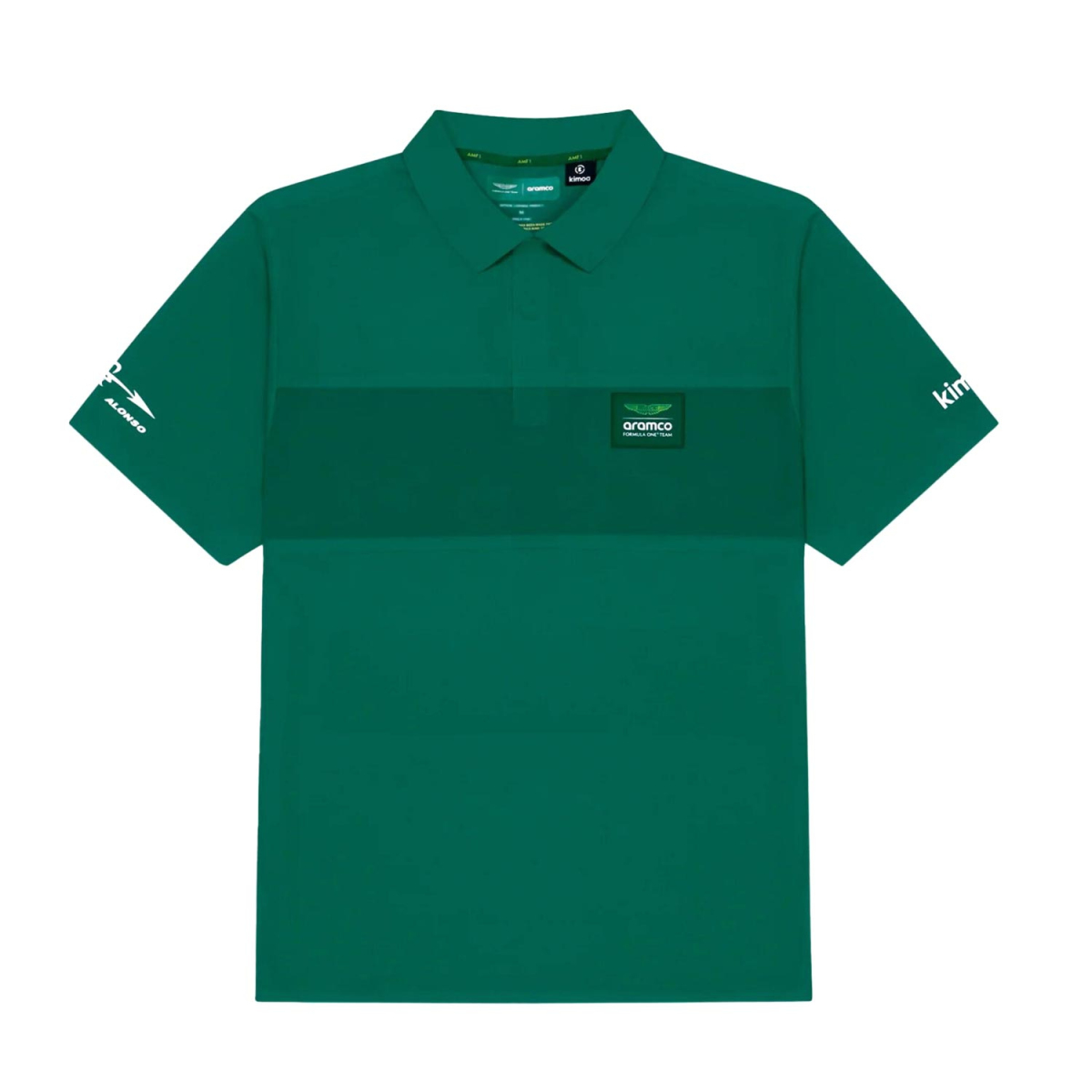 Aston Martin pánské polo tričko Minimal Alonso Kimoa green F1 Team 2025