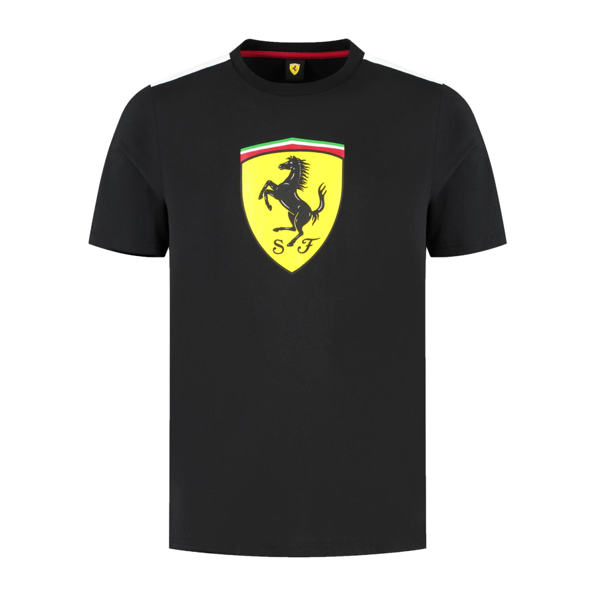 Ferrari dětské tričko Shield black F1 Team 2025