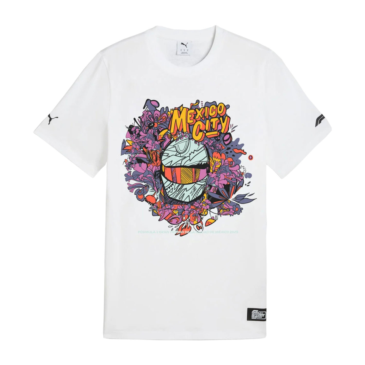 Formule 1 pánské tričko Mexico City GP white 2025