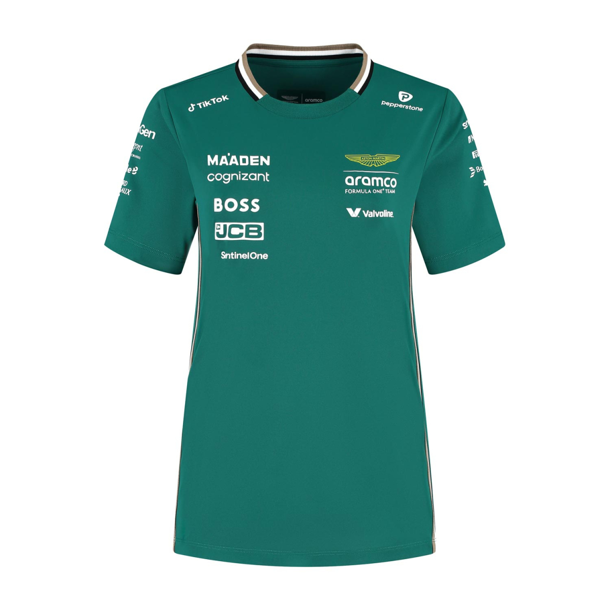 Aston Martin dámské tričko official Teamline Replica green F1 Team 2025