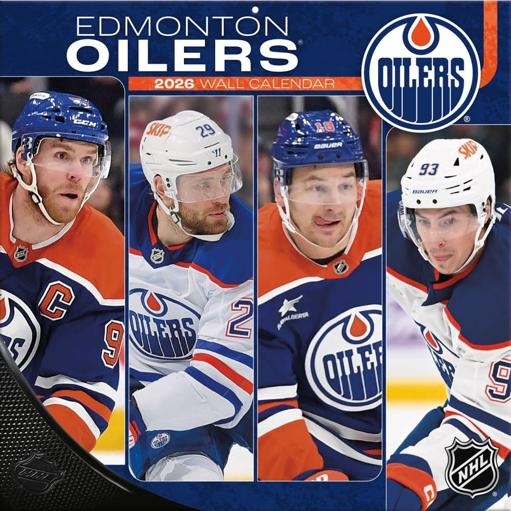 Edmonton Oilers kalendář 2026 Wall
