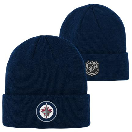 Winnipeg Jets dětská zimní čepice Cuffed Knit navy