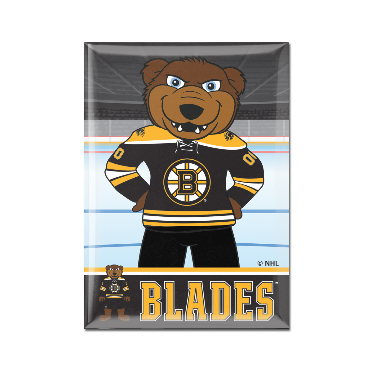 Boston Bruins magnetka Metal Mascot