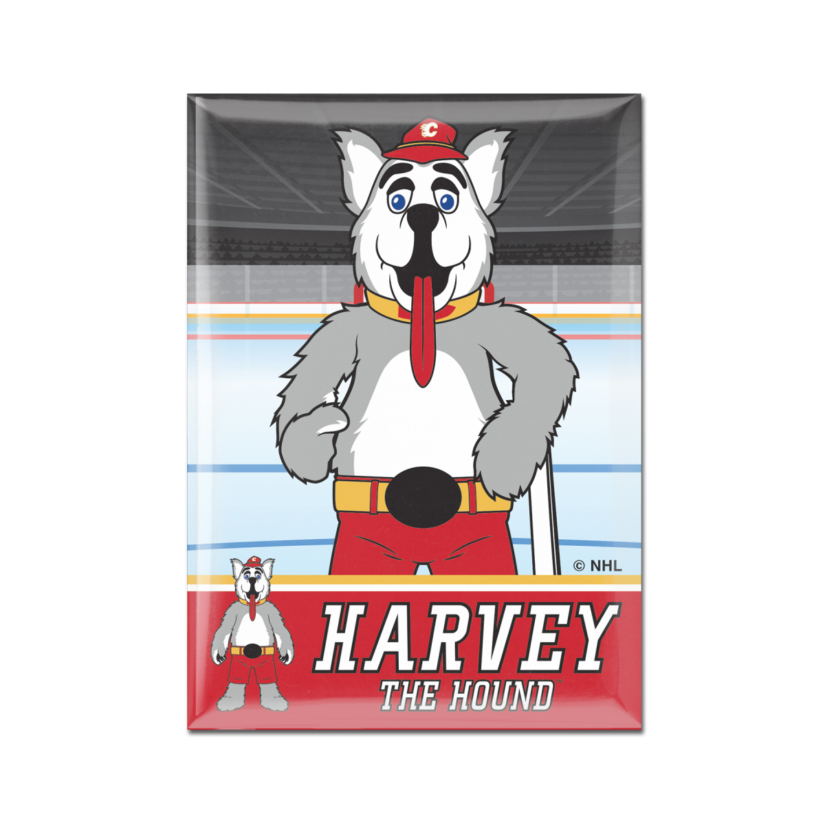 Calgary Flames magnetka Metal Mascot