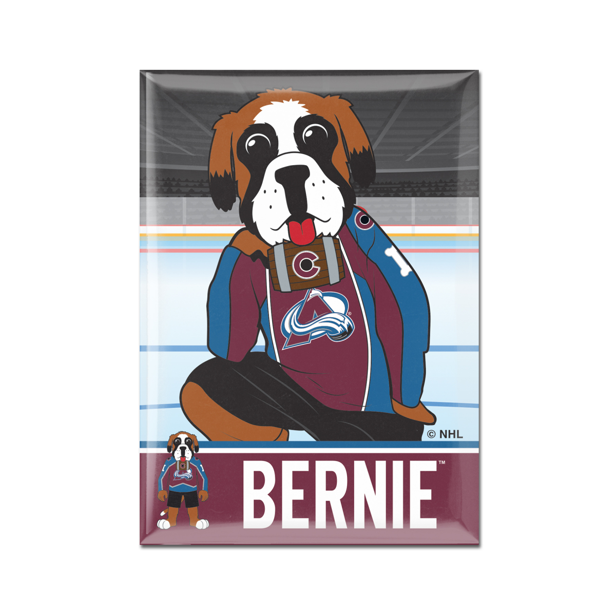 Colorado Avalanche magnetka Metal Mascot