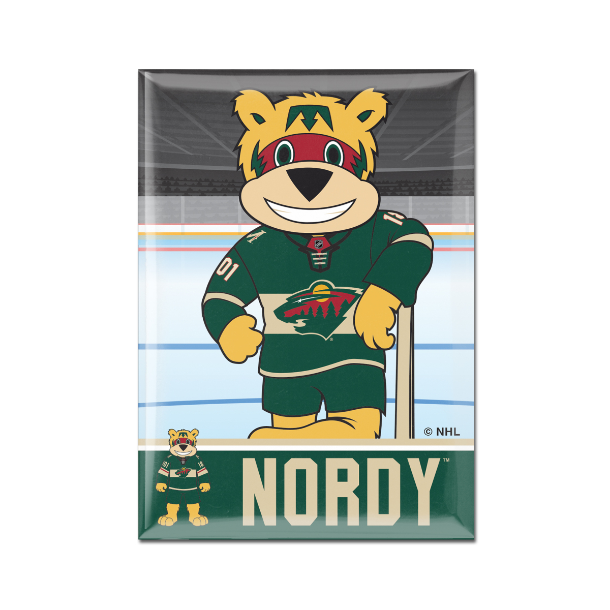 Minnesota Wild magnetka Metal Mascot