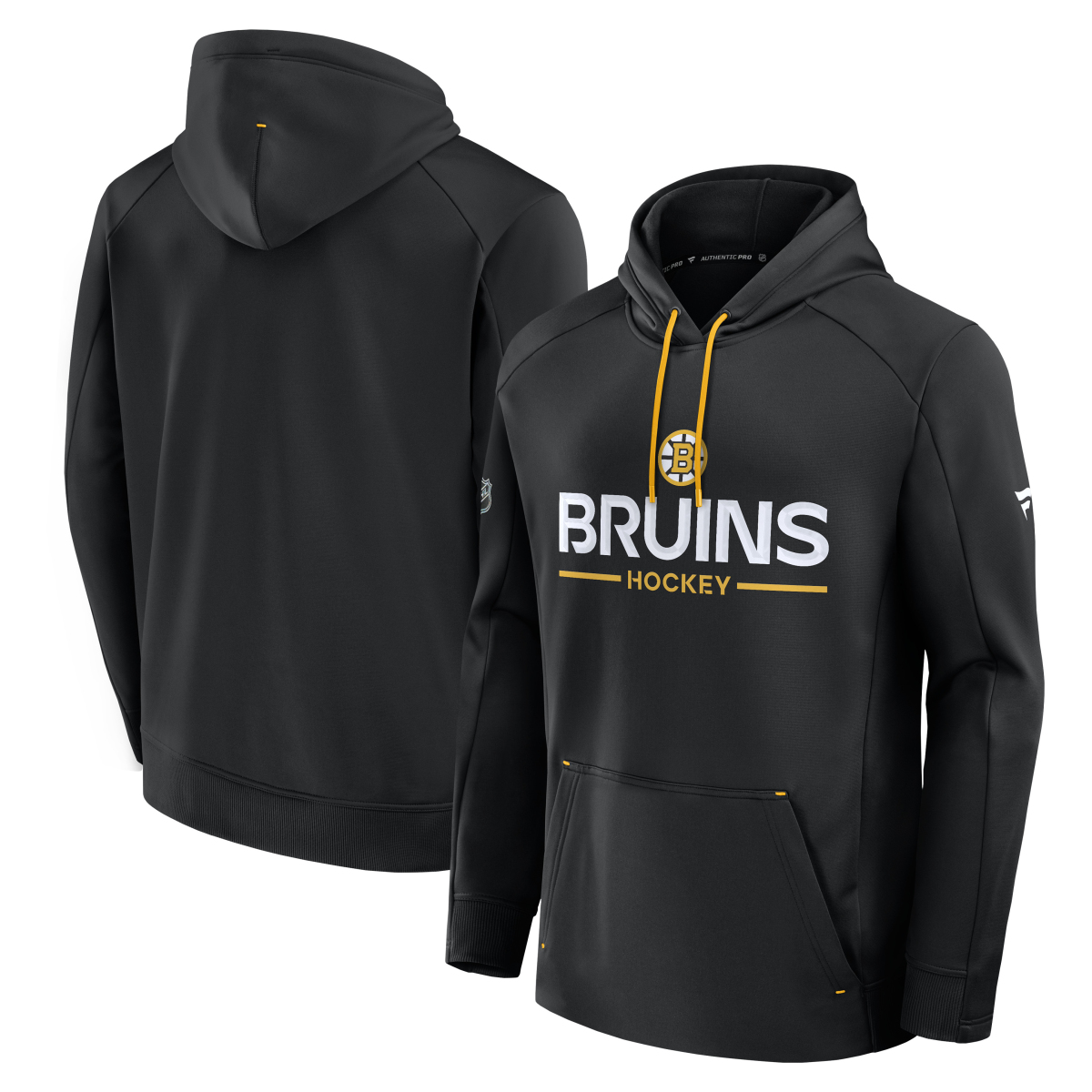 Boston Bruins pánská mikina s kapucí Authentic Pro Rink Poly Fleece POH
