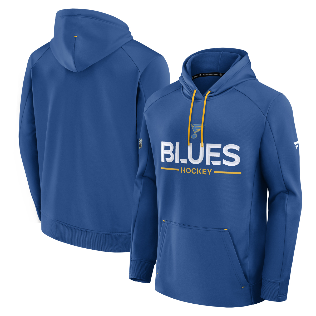 St. Louis Blues pánská mikina s kapucí Authentic Pro Rink Poly Fleece POH