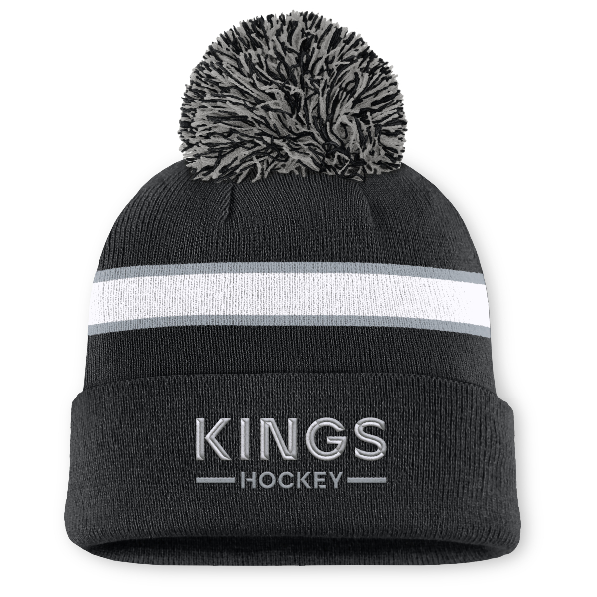Los Angeles Kings dámská zimní čepice Authentic Pro W/Cap Cuffed Pom Beanie
