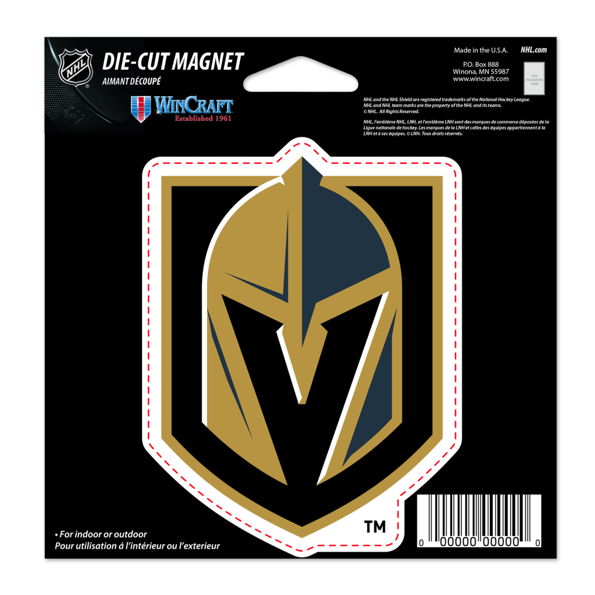 Vegas Golden Knights magnetka Die Cut