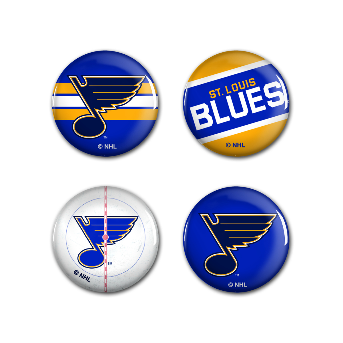St. Louis Blues placka Button 4 Pack