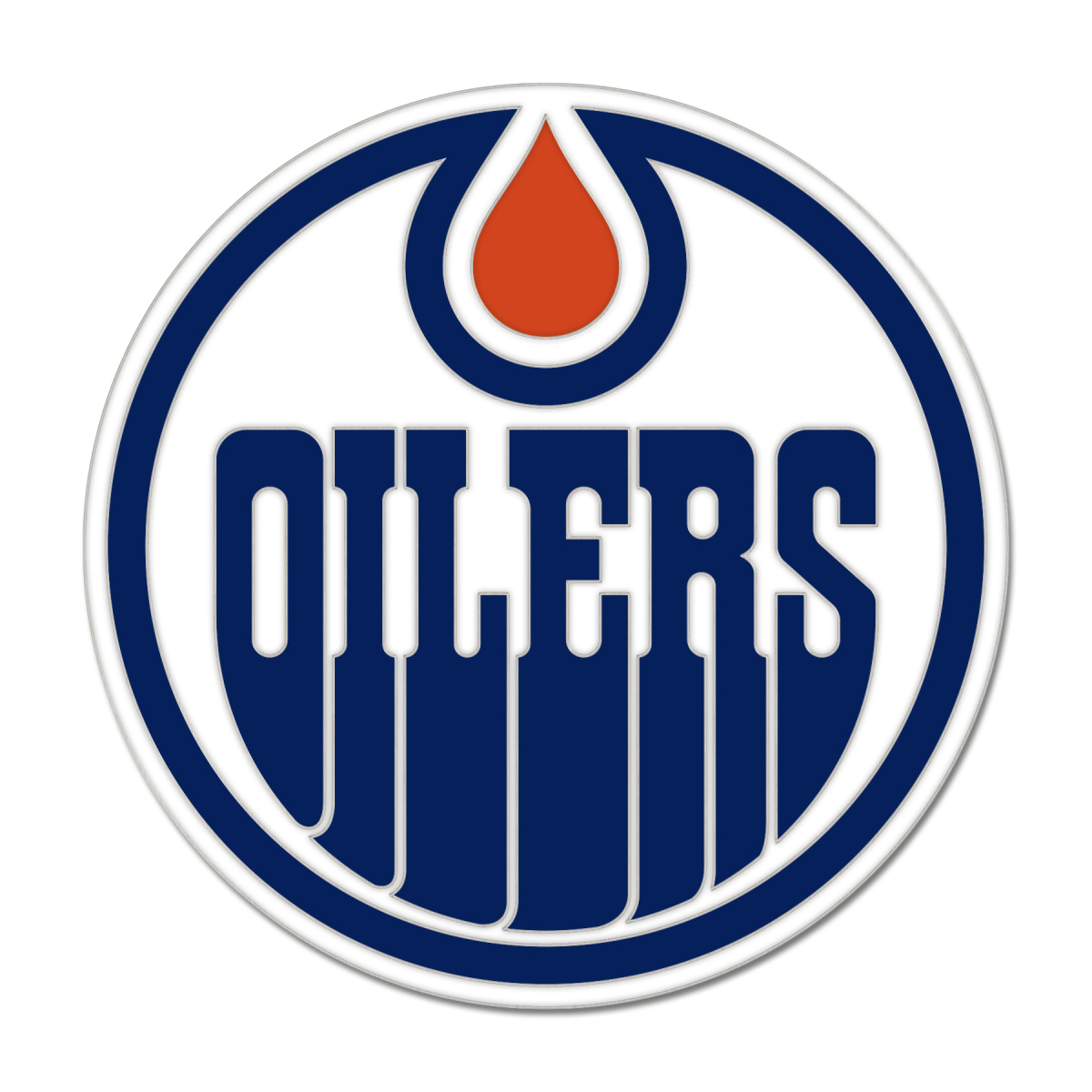 Edmonton Oilers odznak Enamel Pin Jewelry Card