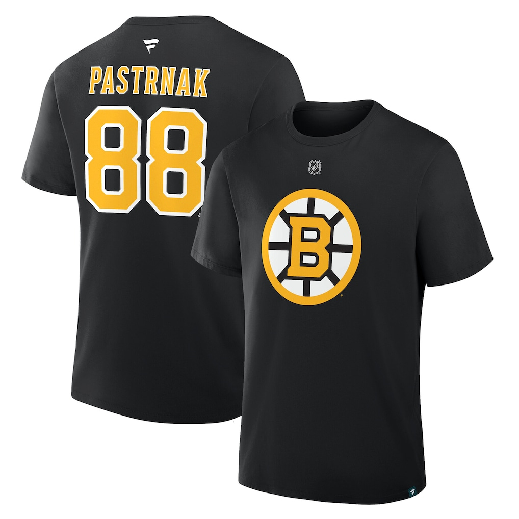 Boston Bruins dětské tričko David Pastrňák Flat Alt.Captains N&N Tee