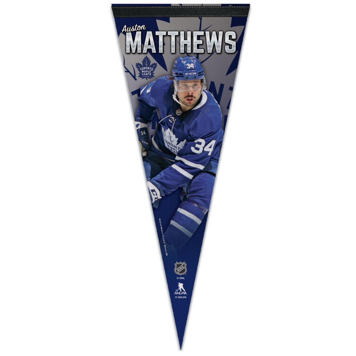 Toronto Maple Leafs vlajka Auston Matthews Premium Pennant