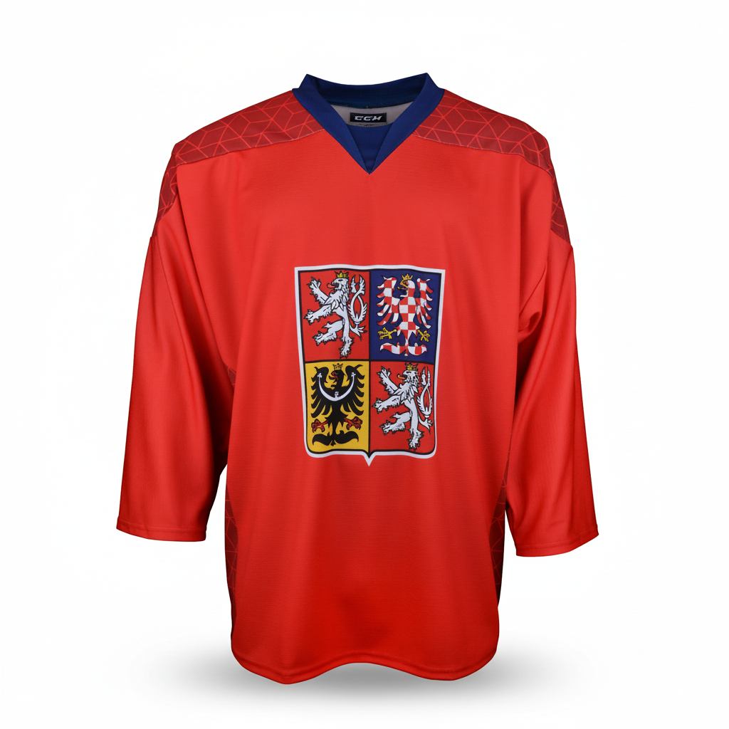 Hokejové reprezentace hokejový dres Czech republic 2025/2026 CCM Fandres replica red