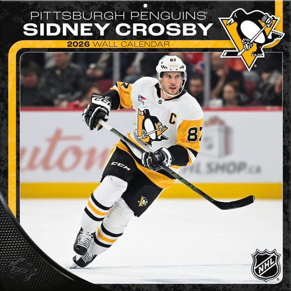 Pittsburgh Penguins kalendář #87 Sidney Crosby 2026 Wall