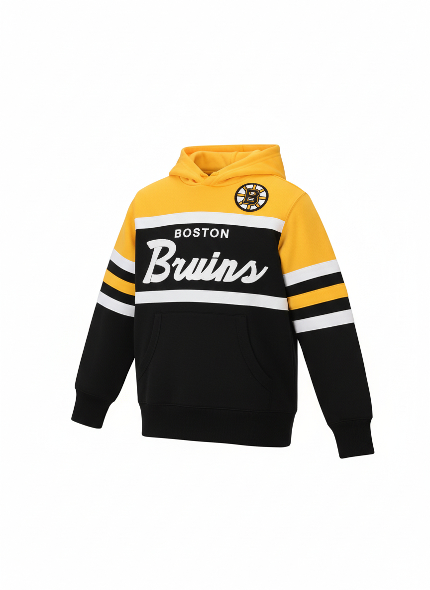 Boston Bruins pánská mikina s kapucí Head Coach Hoodie black