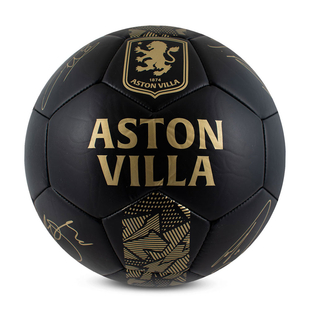 Aston Villa fotbalový mini míč Sig Gold Phantom - size 1