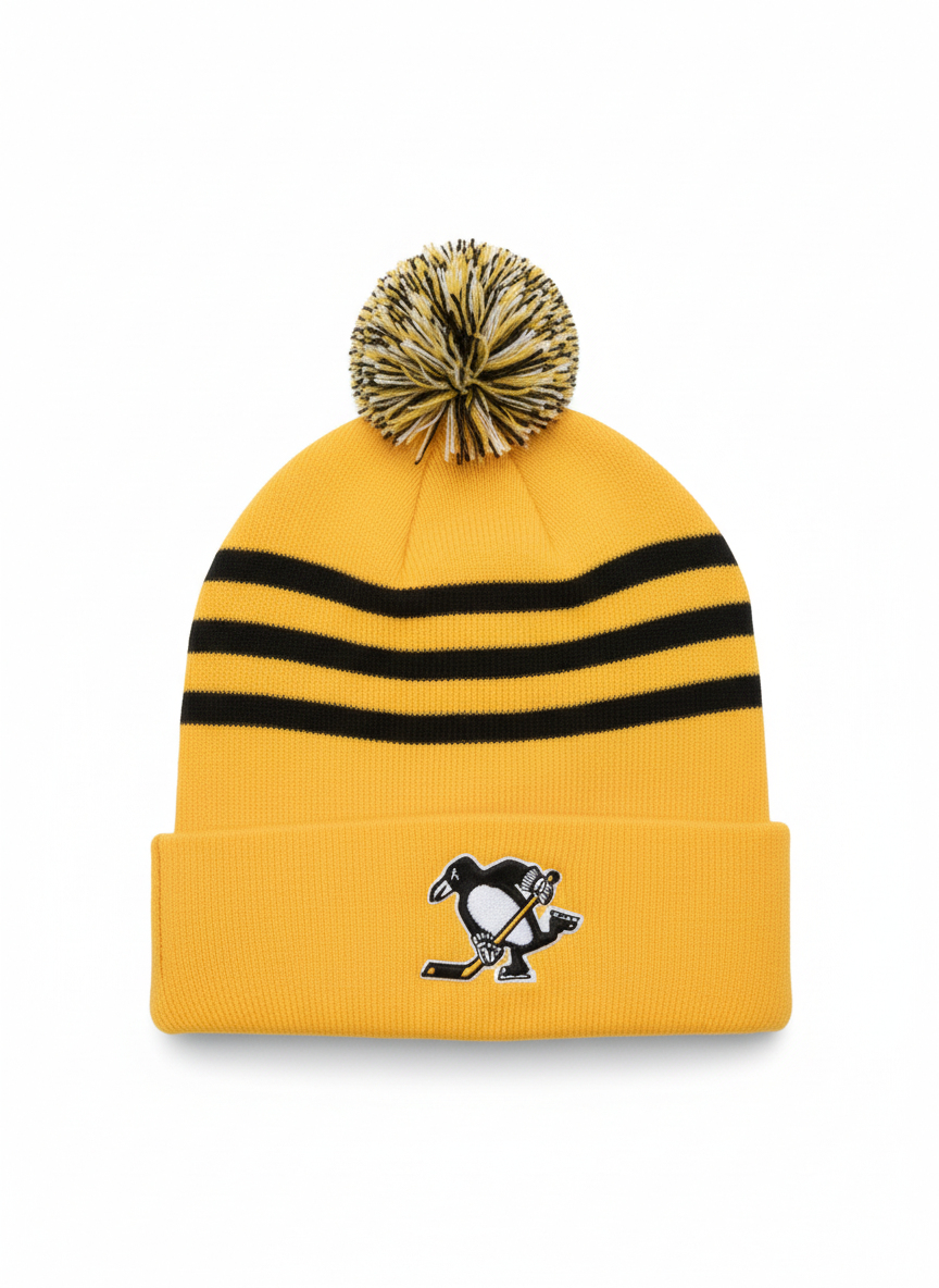 Pittsburgh Penguins dětská zimní čepice Cuffed Beanie With Pom